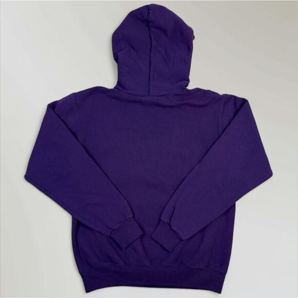 Vintage Champion Eco Furman University Hoodie Sweatshirt Purple Size Small - Picture 4 of 7